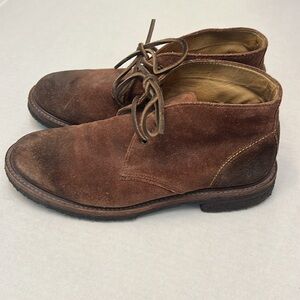 FRYE MENS DAKOTA CREPE CHUKKA  LEATHER BOOTS 9.5
